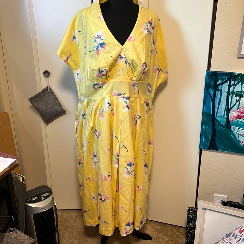 Emily and Fin Yellow Floral Dress